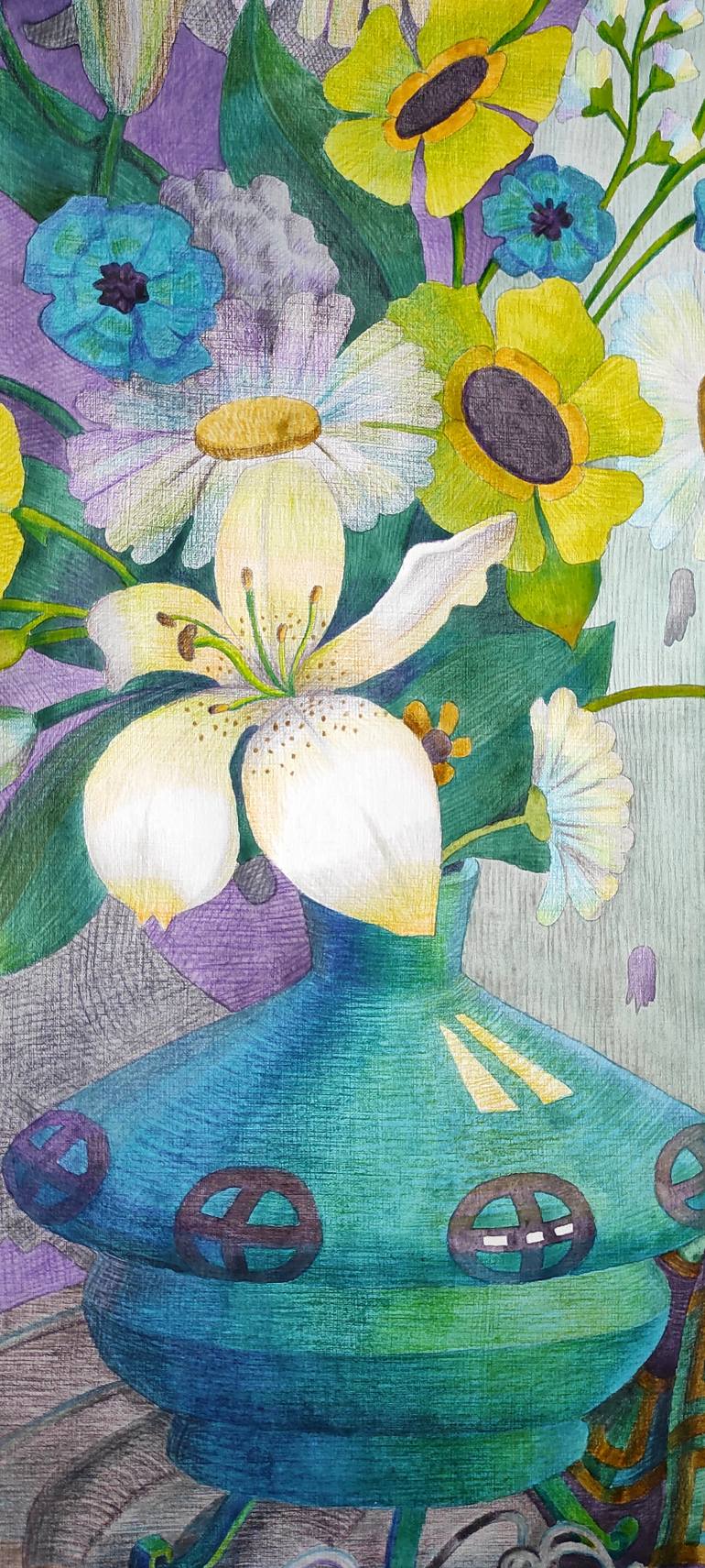 Original Impressionism Still Life Painting by Tatiana Ignat