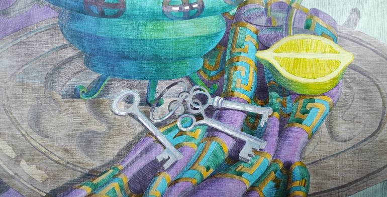 Original Impressionism Still Life Painting by Tatiana Ignat