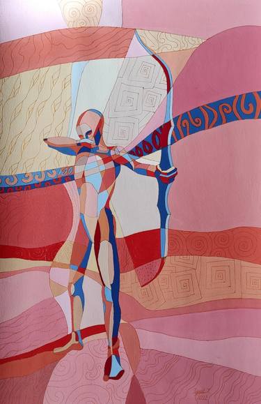 Original Abstract Body Painting by Tatiana Ignat