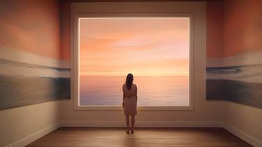 Sunset Serenity - An Ocean View Wall Art Inspiration (42 x 24 in) thumb
