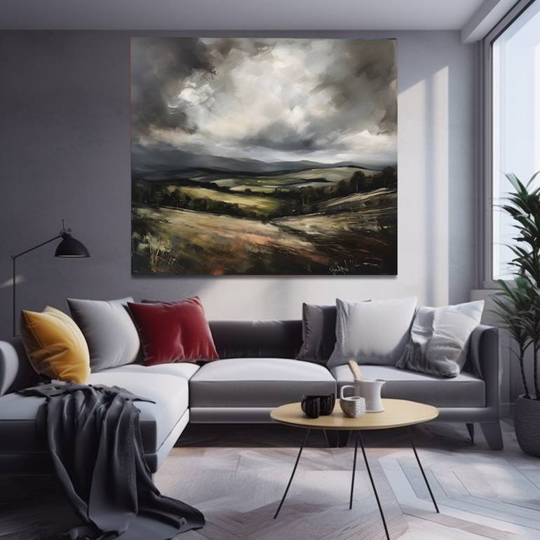 Original Contemporary Landscape Digital by Goddy Bor