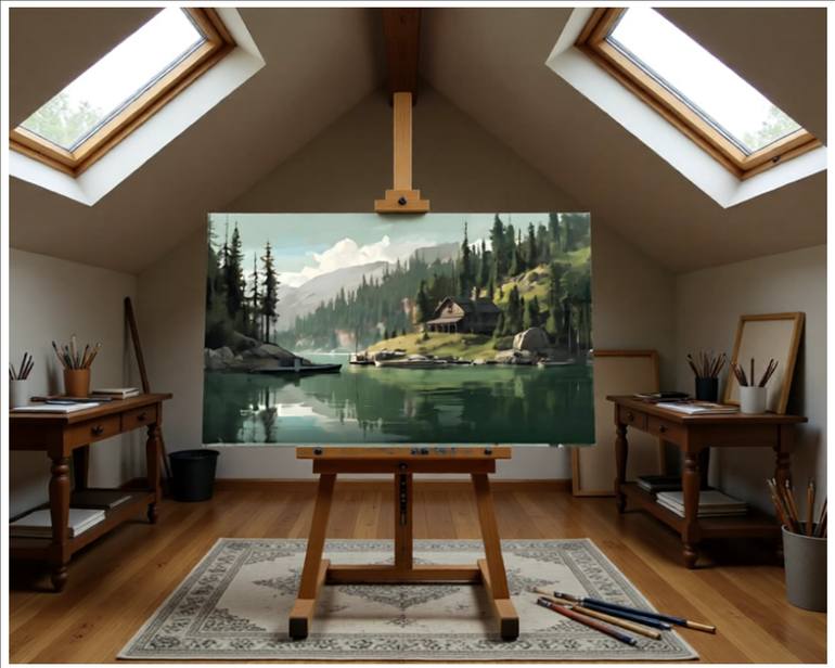 Original Realism Landscape Digital by Goddy Bor