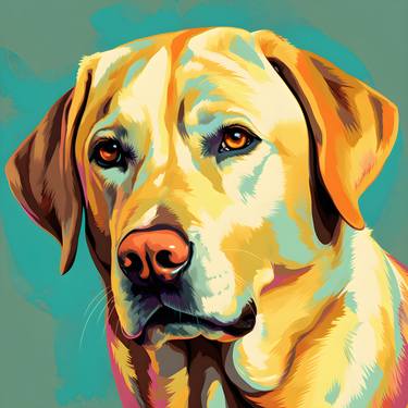 A Contemporary Labrador Art with a Twist thumb