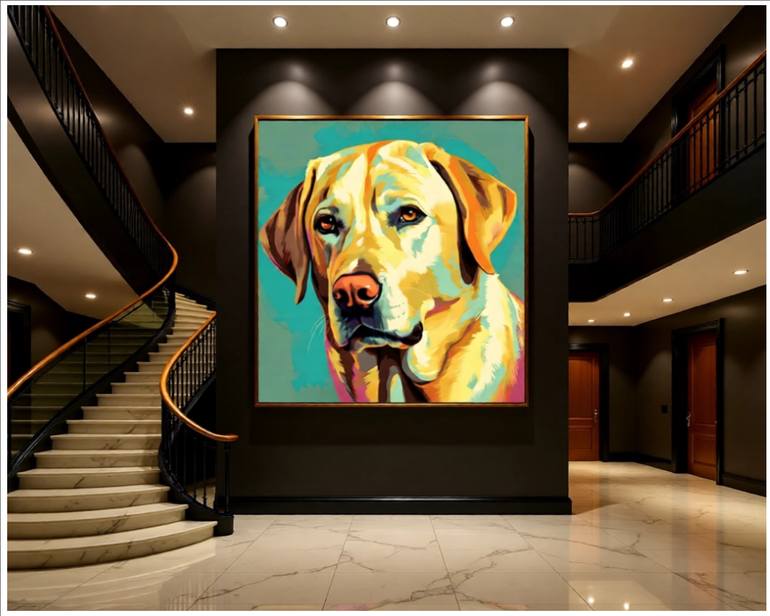 Original Pop Art Dogs Digital by Goddy Bor