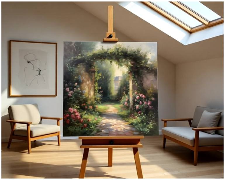 Original Impressionism Garden Digital by Goddy Bor