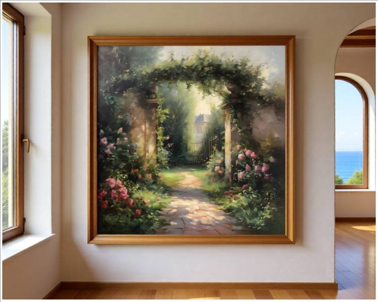 Original Impressionism Garden Digital by Goddy Bor