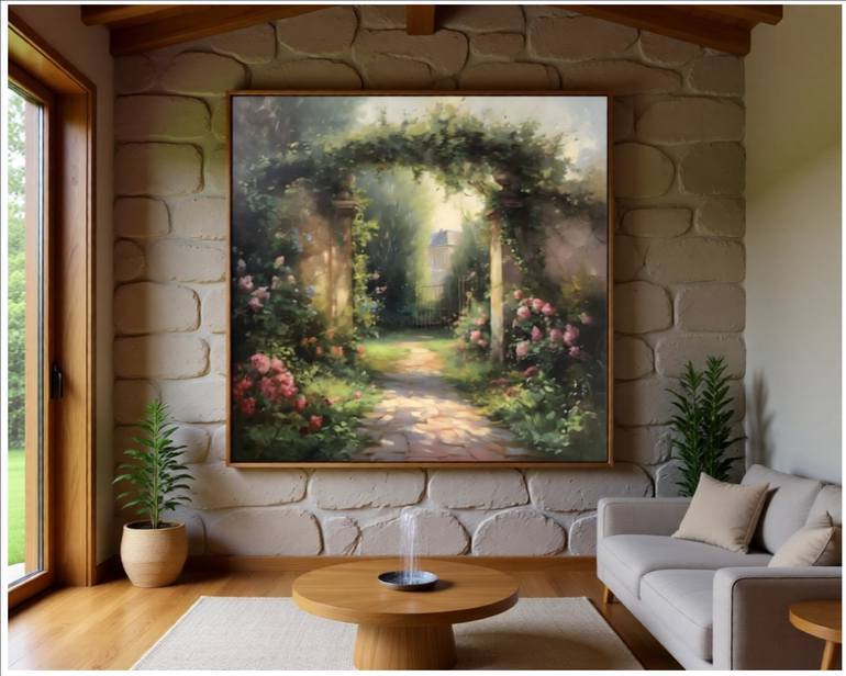 Original Impressionism Garden Digital by Goddy Bor