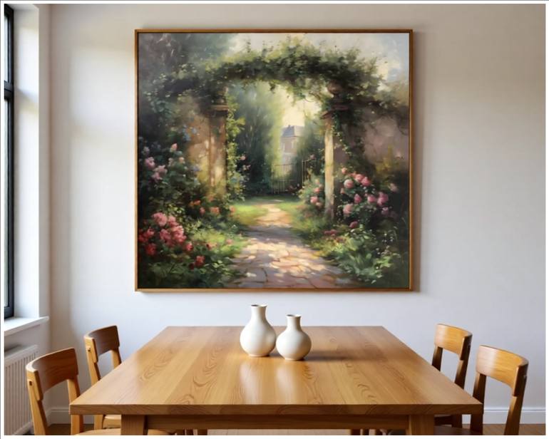 Original Impressionism Garden Digital by Goddy Bor