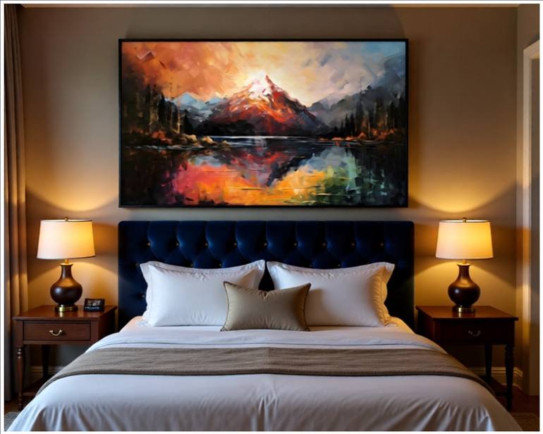 Original Digital Art Mountain Digital by Goddy Bor