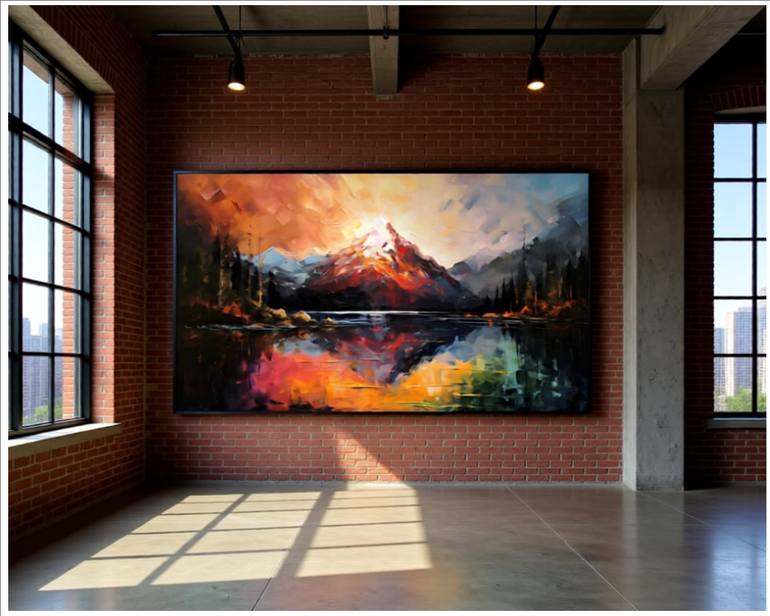 Original Digital Art Mountain Digital by Goddy Bor