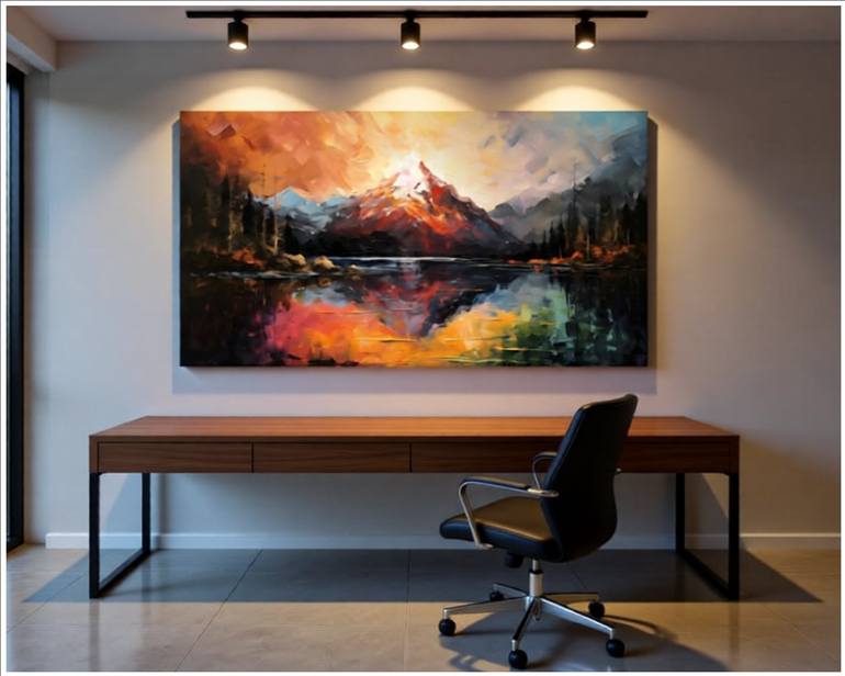 Original Digital Art Mountain Digital by Goddy Bor
