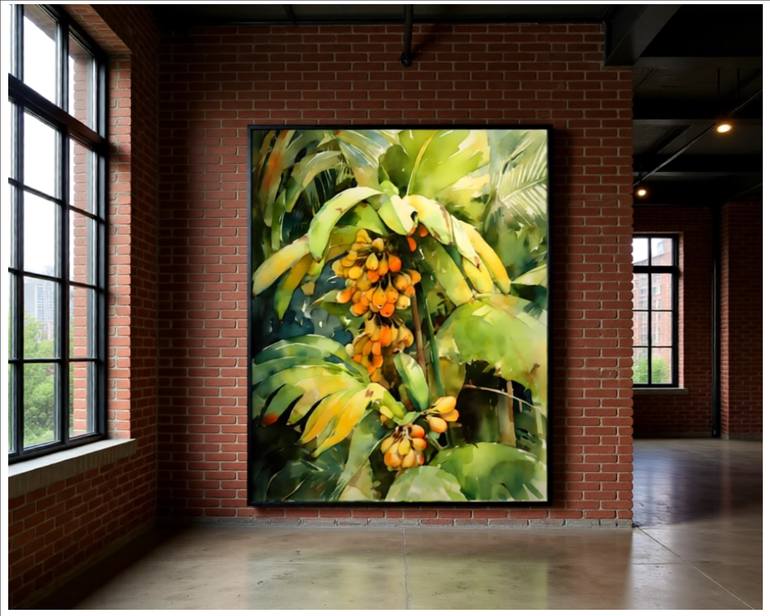 Original Contemporary Botanic Digital by Goddy Bor