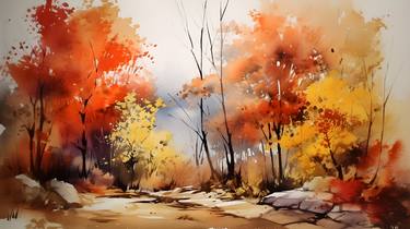 Autumn Forest: Painting of Calm and Beauty thumb