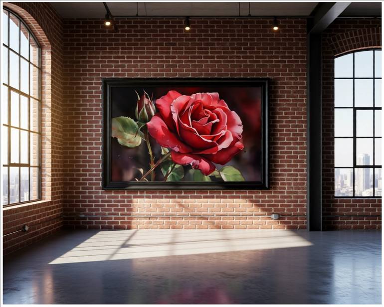 Original Contemporary Floral Digital by Goddy Bor