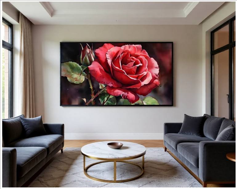 Original Contemporary Floral Digital by Goddy Bor
