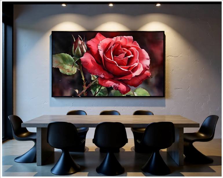 Original Contemporary Floral Digital by Goddy Bor
