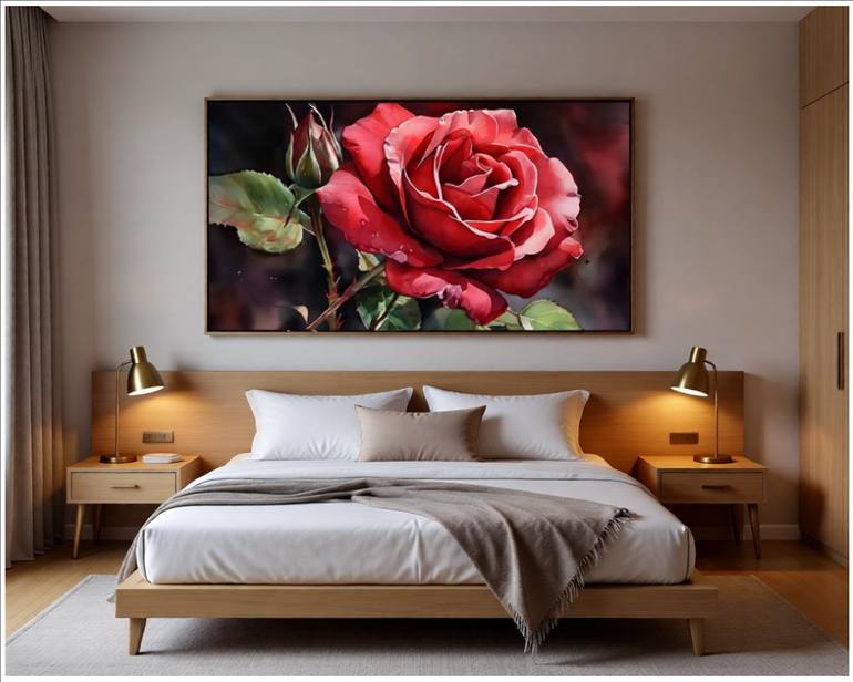 Original Contemporary Floral Digital by Goddy Bor