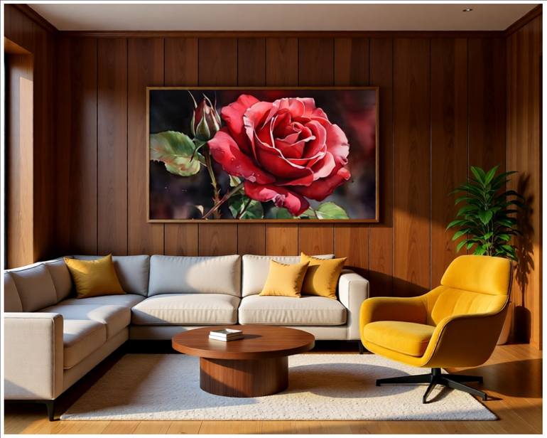Original Contemporary Floral Digital by Goddy Bor