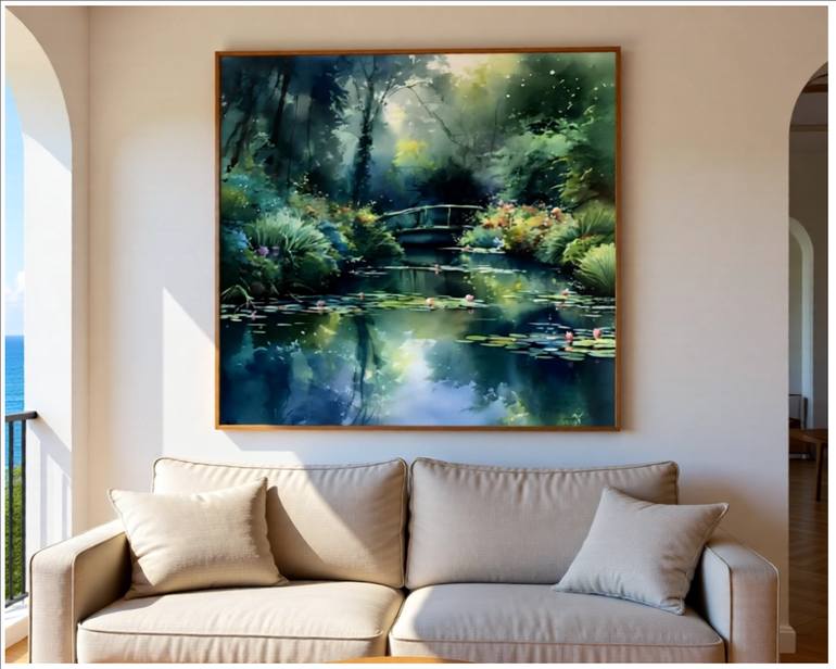 Original Digital Art Garden Digital by Goddy Bor