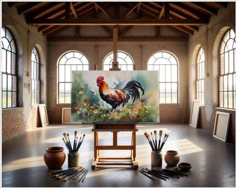 Original Impressionism Animal Digital by Goddy Bor