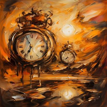 Surreal Clocks and Distorted Dreams [40x40] thumb