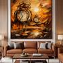 Abstract Melting Moments on living room wall
