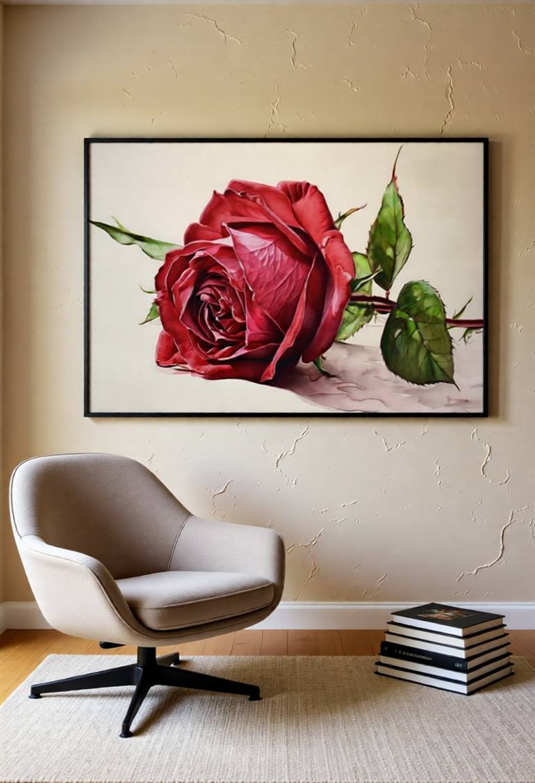 Original Art Deco Floral Digital by Goddy Bor