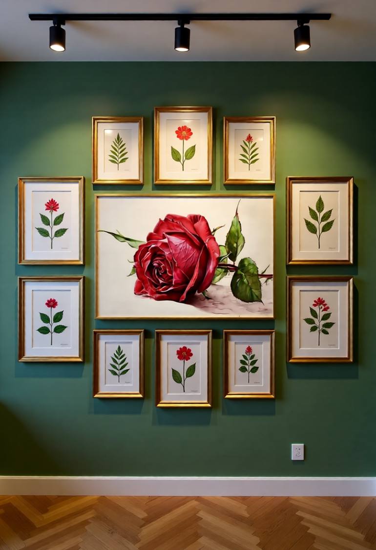 Original Art Deco Floral Digital by Goddy Bor