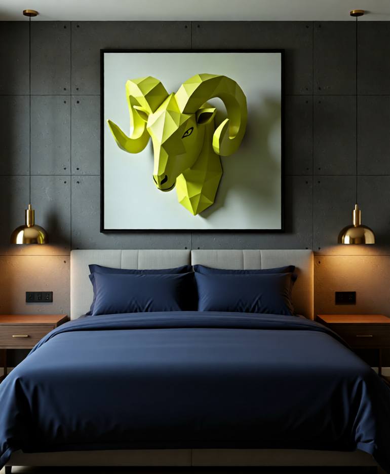 Original Geometric Animal Digital by Goddy Bor