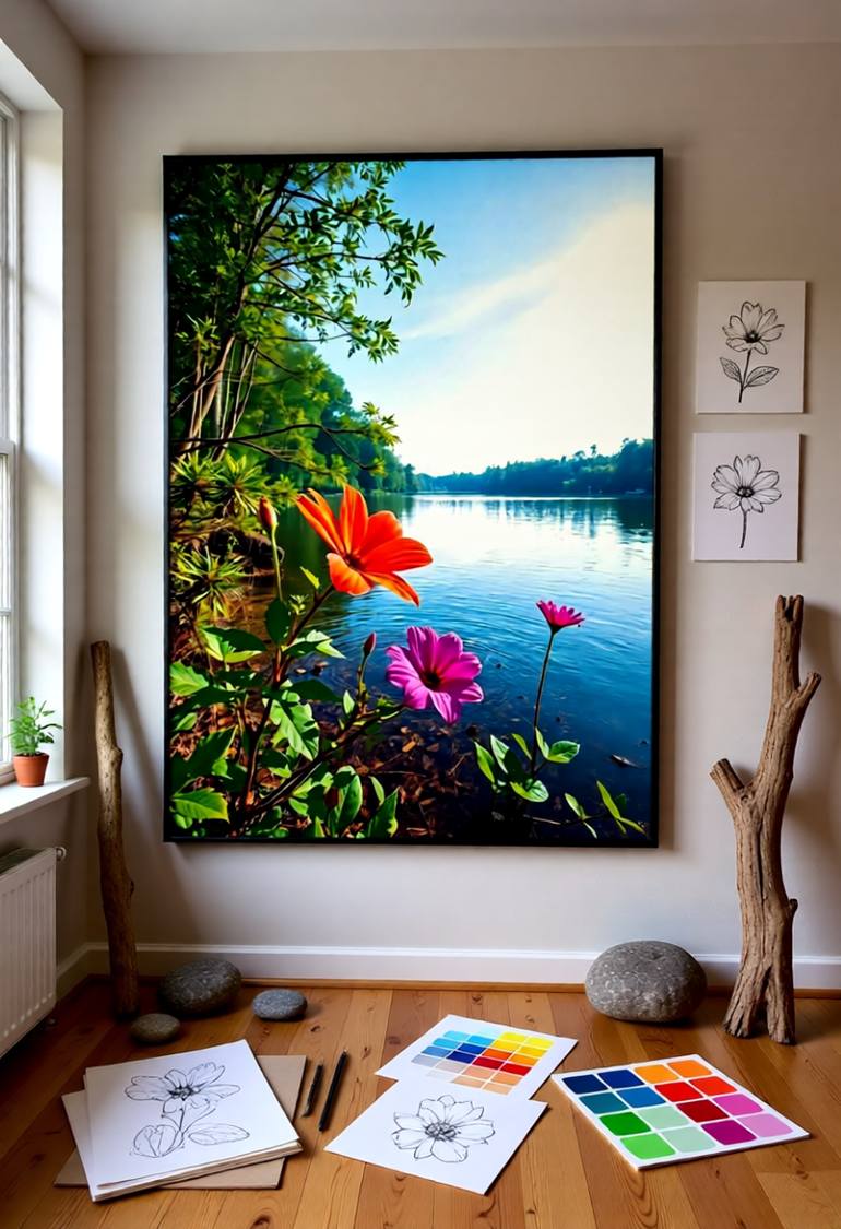 Original Digital Art Seascape Digital by Goddy Bor