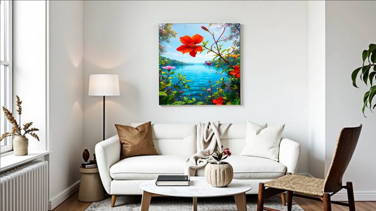 Original Impressionism Seascape Digital by Goddy Bor