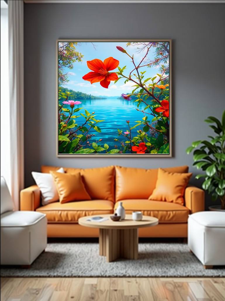 Original Impressionism Seascape Digital by Goddy Bor