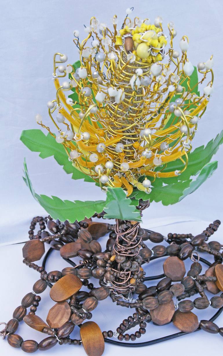 Original 3d Sculpture Floral Mixed Media by Michelle Cox