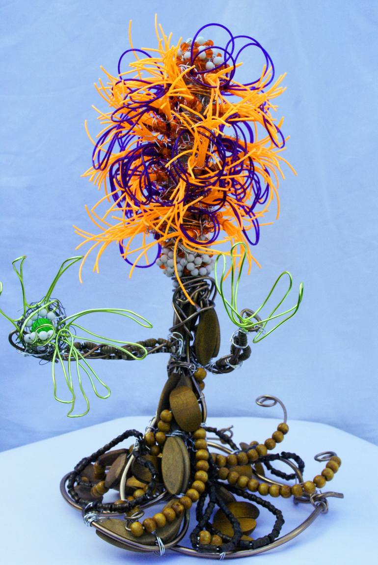 Original 3d Sculpture Floral Sculpture by Michelle Cox