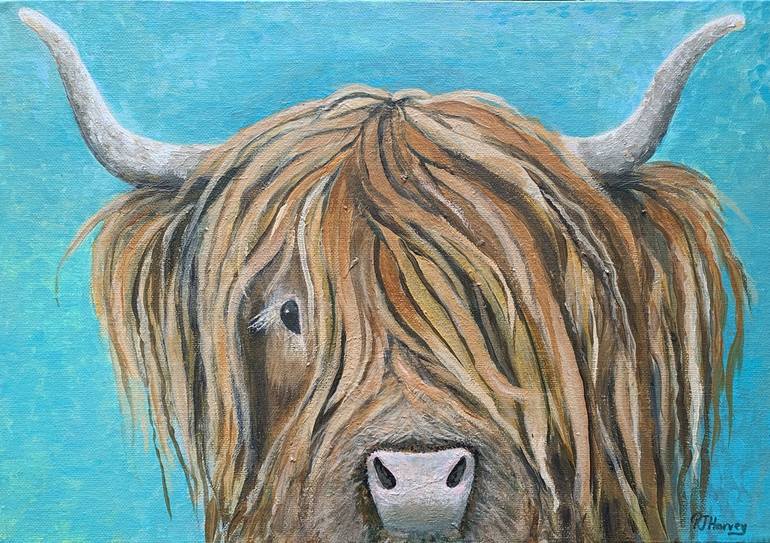 Original Contemporary Animal Painting by Rena J Harvey