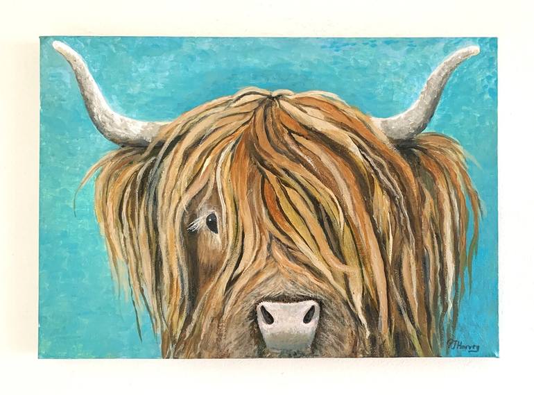 Original Contemporary Animal Painting by Rena J Harvey