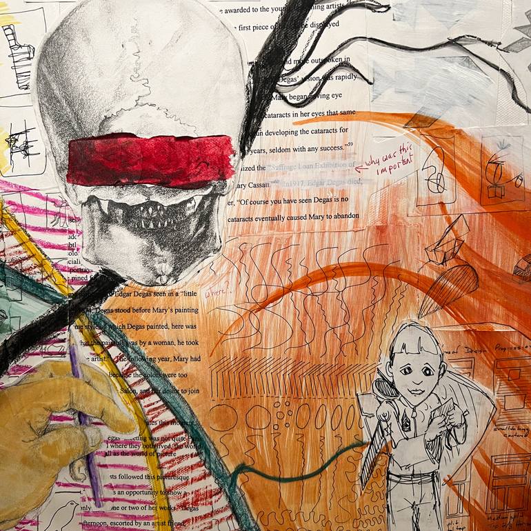 Original Expressionism People Mixed Media by Jason Henderson