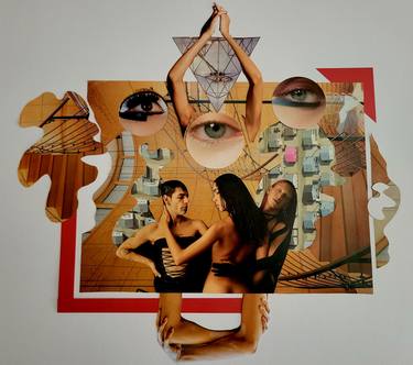 Original Surrealism Abstract Collage by Carly Petersmeyer