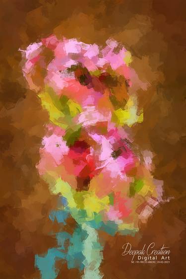 Guldavari Flower Digital Painting thumb