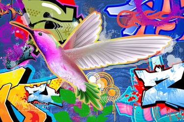 Original Abstract Expressionism Graffiti Digital by Deepak Creation PTA