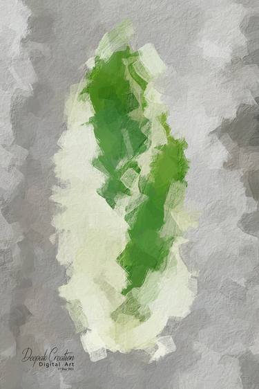 Green & White Leaf thumb