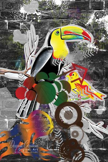 Original Abstract Expressionism Still Life Digital by Deepak Creation PTA