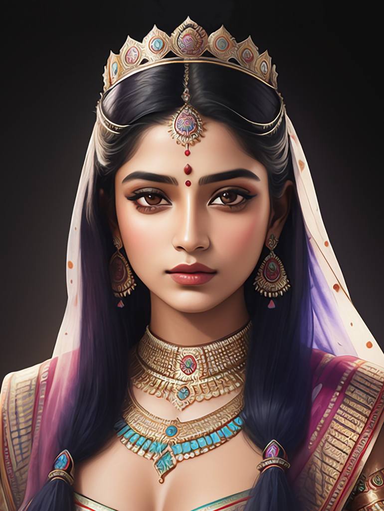 Indian Queen Digital by Deepak Creation PTA | Saatchi Art