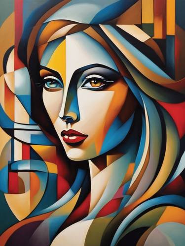 Original Cubism Women Digital by Deepak Creation PTA