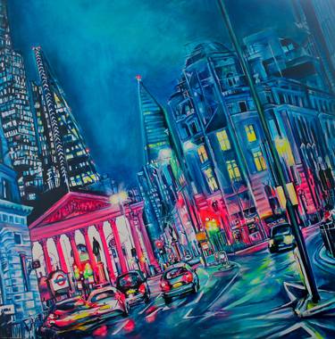 Original Expressionism Cities Paintings by Martyn Child