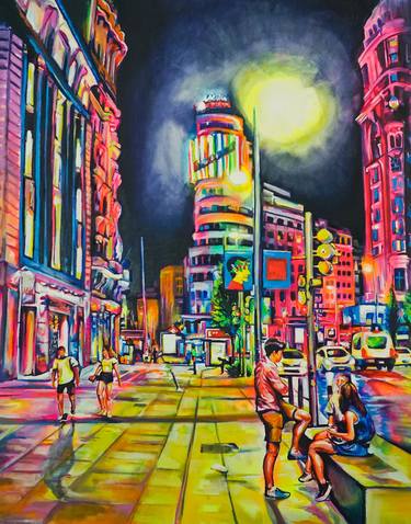 Print of Expressionism Cities Paintings by Martyn Child
