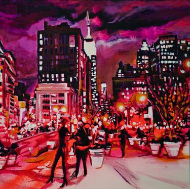 Original Cities Painting by Martyn Child