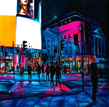 Original Expressionism Cities Paintings by Martyn Child