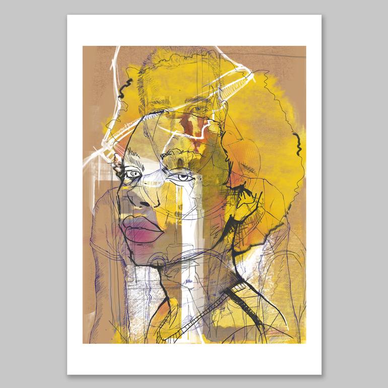 Original Contemporary Portrait Printmaking by Peter Mico