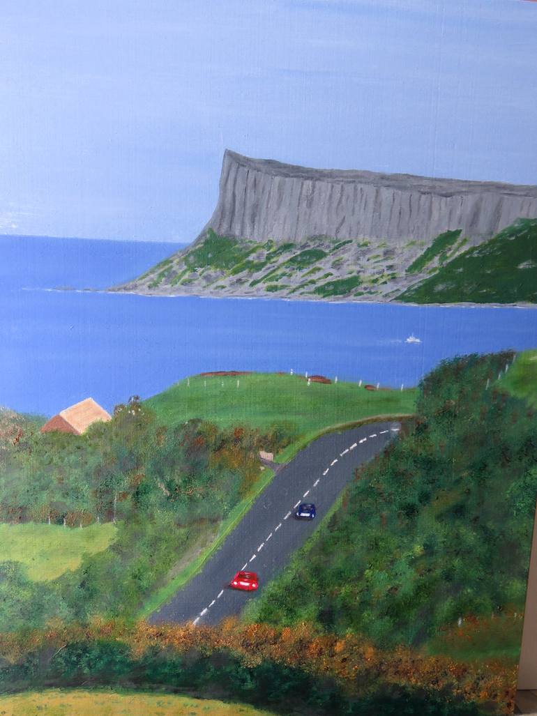 ROAD TO PORTRUSH ( NORTHERN. IRELAND ) Painting by GEOFF WARKE